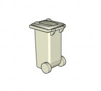 Small Trash Can (Lego look like) by GedeonLab, Download free STL model