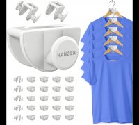 STL file CLOTHES HANGER CONNECTOR HOOKS FROM  2・3D print design to  download・Cults