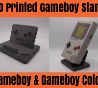 STL file Support for Nintendo Game Boy Color 👦・3D printable model to  download・Cults