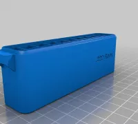 223 Remington, Double Spring Latch Modular Ammo Box by brass_ring, Download free STL model