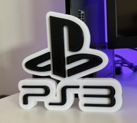 STL file Custom Design for Gamers: Exclusive Shelf for PlayStation 3 super  slim and Joysticks 🎮・3D printer model to download・Cults