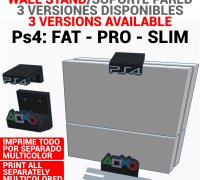Soporte Pie Playstation Ps4 Fat Slim Pro - 3DImpressions