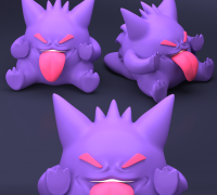 STL file Gengar - Pokemon 🐉・3D printable model to download・Cults