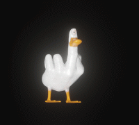 duck middle finger 3D Models to Print - yeggi