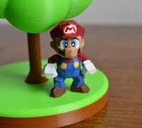Super Mario and Luigi 64 Low-poly 3D Printed Figures 