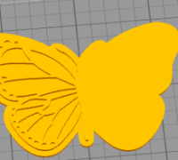 STL file Keychain Spinner Butterfly 🗝️・Model to download and 3D print・Cults