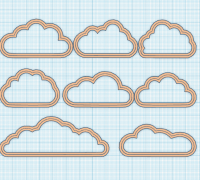 cloud cookie cutter 3D Models to Print - yeggi