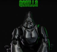 STL file Articulated Gorilla Tag Monke 🦍・3D printing design to