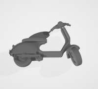 Piaggio Vespa PX 125 2012 3D model - Download Vehicles on