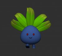 Oddish Pokemon 3D Model in Cartoon 3DExport