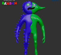 EVIL BANBAN FROM GARTEN OF BANBAN 3 NEW MONSTERS, FAN ART, 3D models  download