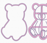 STL file Bear Cookie Cutter / Oso Cookie Cutter 🐻・3D printer design to  download・Cults