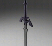 Master Sword from The Legend of Zelda: A Link to the Past by Neebick, Download free STL model