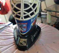 STL file goalie mask ed belfour 30・Model to download and 3D print