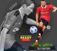 3D model ronaldo portugal football jersey VR / AR / low-poly