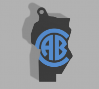 STL file Club Atletico Atlanta Villa Crespo Key Ring・3D printing