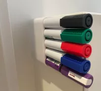 Dry erase marker caddy for whiteboard by mach3d, Download free STL model