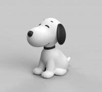 Free STL file Snoopy Keychain 🗝️・Object to download and to 3D