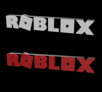 3D Printable Roblox Sign Dual Extruder by Mikey