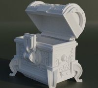 Treasure Chest Jewellery Box 3D Printing Model - Threeding