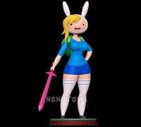 STL file Fionna & Cake Adventure Time FUNKO 🍰・Design to download