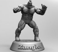 STL file ZANGIEF - STREET FIGHTER - 3D Printer Model 3D print