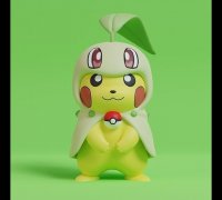 STL file chikorita - Pokémon 👹・3D printable design to download
