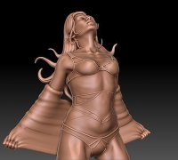 001234 woman in underwear A pose | 3D model