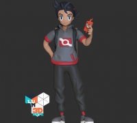 STL file Dawn Pokemon Trainer Figure 🐉・3D printable model to