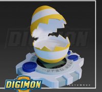 STL file Digimon Ghost Game GulusGammamon・3D printer model to download・Cults