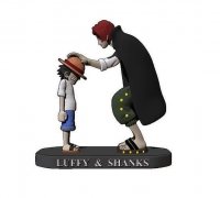 3D file Red Hair Shanks V2 3d print statue - One Piece figurine 💇・3D  printer model to download・Cults