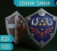 Zelda Tears of the Kingdom Hylian Shield for Cosplay 3D model 3D printable