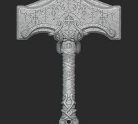 God of War's 3D printed Mjölnir is back with a new lick of paint