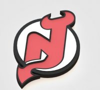 STL file New Jersey Devils Keychains・3D print design to download・Cults