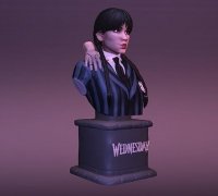 3D printing WEDNESDAY ADDAMS - MERLINA - FUNKO POP • made with Ender 3  v2・Cults
