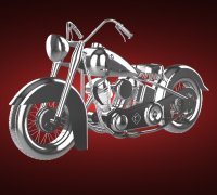 Fichier STL Cloche de motard Harley Davidson 🏍️・Plan à imprimer