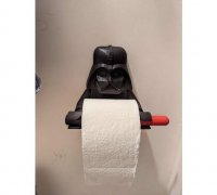 Toilet paper roll holder - wall mount by cmh, Download free STL model