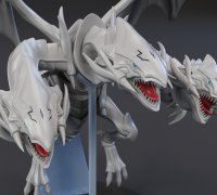 Blue-eyes White Dragon 3D / 4D Card Custom 3D (Download Now) 