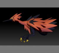 STL file GALARIAN ZAPDOS - FAN ART - POKEMON FIGURINE - 3D PRINT