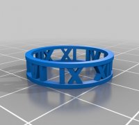 STL file Roman numerals from 1 to 12・3D printer model to download・Cults