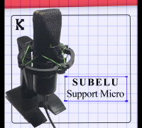 Fichier STL gratuit Porte-microphone (pour pied de micro) 👽・Plan à  télécharger et à imprimer en 3D・Cults