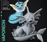 3D Printed Vaporeon Pokemon Eevee evolution by paulboni95