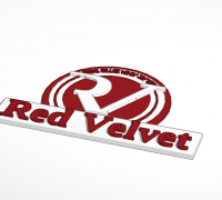 RED VELVET Logo Standee 3D Print