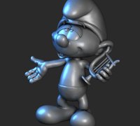 STL file SMURF CAT - SMURF MEME 🐱・Model to download and 3D print・Cults