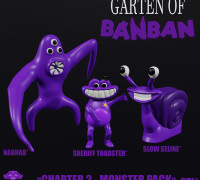 STL file EVIL BANBAN FROM GARTEN OF BANBAN 3 NEW MONSTERS, FAN ART
