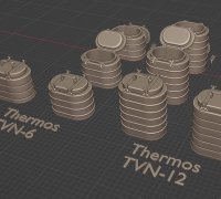 Thermos Cooler Replacement Hinges 3D model 3D printable