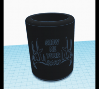 Can Koozie With Lighter holder by Mohawkmade, Download free STL model