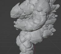 STL file Golem head Somali to Mori no Kamisama 👹・Template to download and  3D print・Cults