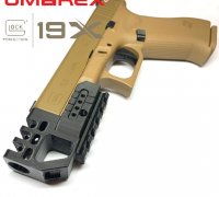 STL file Railed Compensator for Glock 17/18 Airsoft GBB Pistol