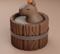 Free STL file Capybara 🎲・3D printer model to download・Cults